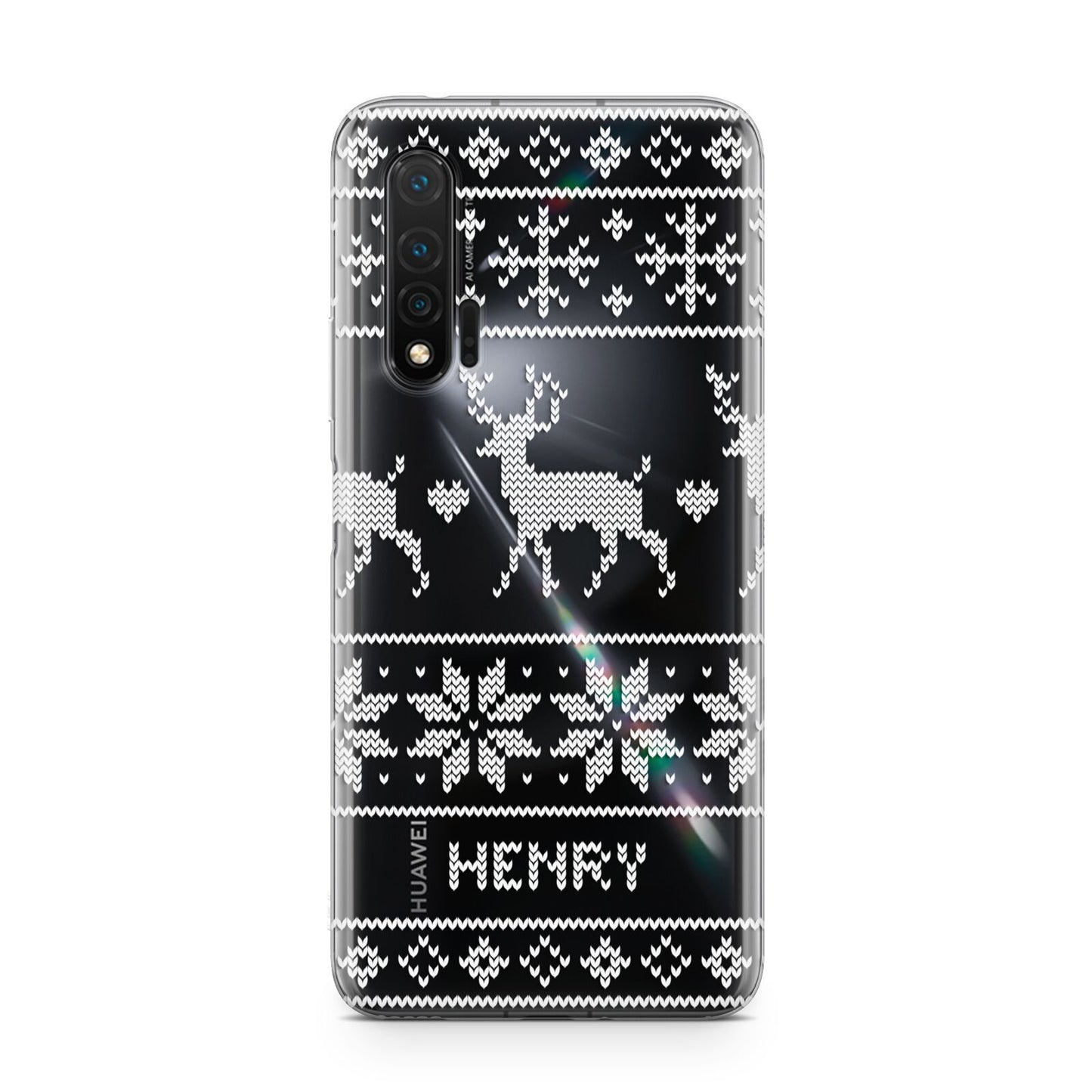 Personalised Christmas Jumper Huawei Nova 6 Phone Case