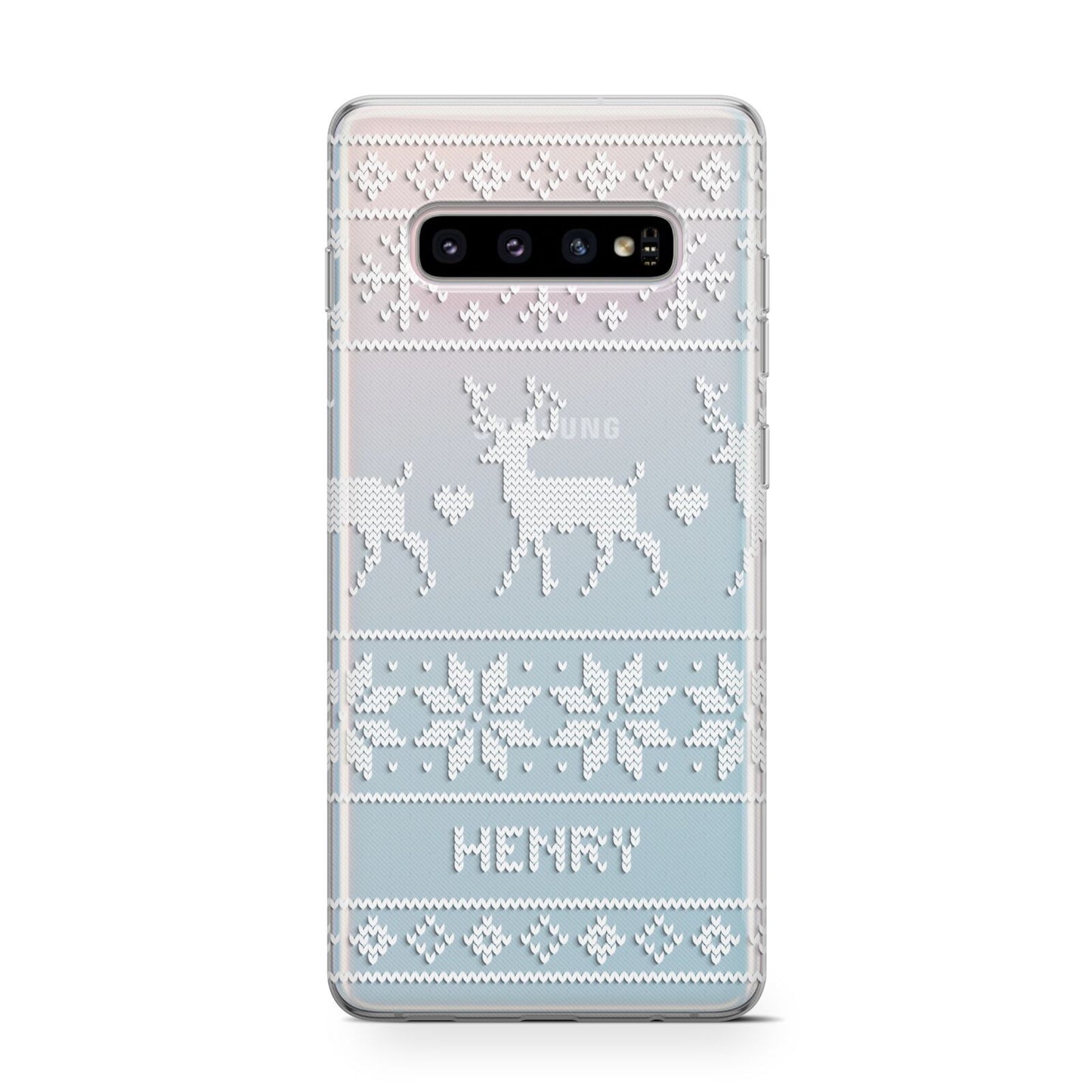 Personalised Christmas Jumper Protective Samsung Galaxy Case