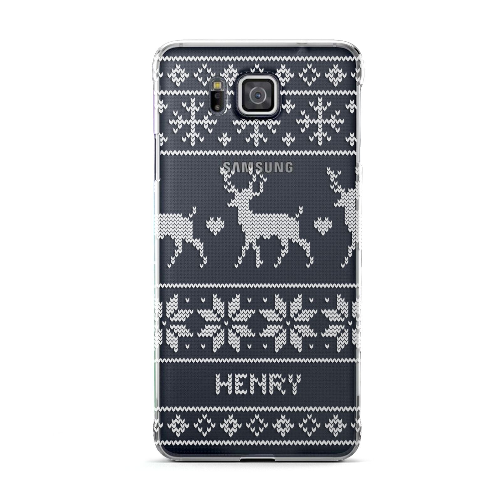 Personalised Christmas Jumper Samsung Galaxy Alpha Case