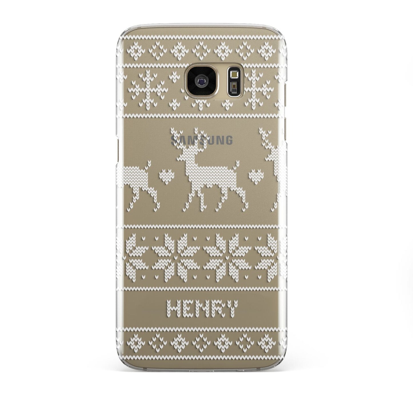 Personalised Christmas Jumper Samsung Galaxy S7 Edge Case