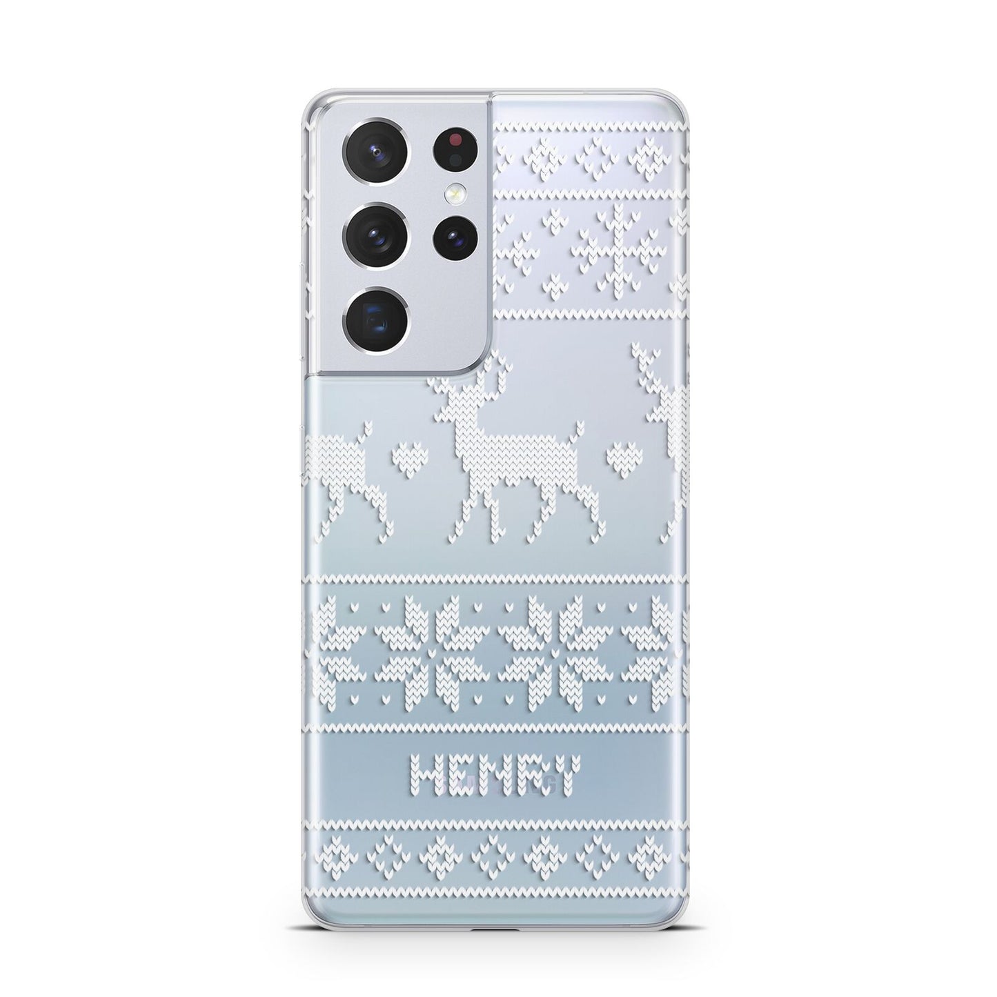 Personalised Christmas Jumper Samsung S21 Ultra Case