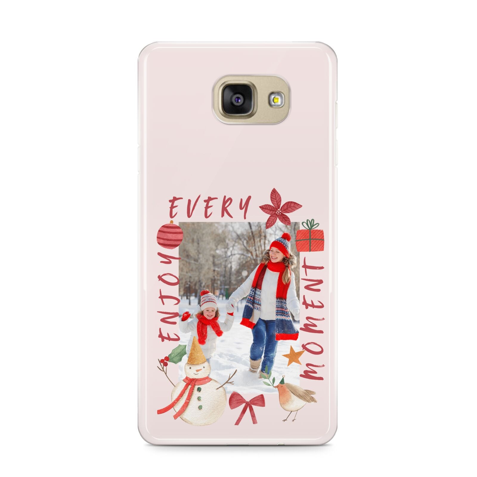 Personalised Christmas Moments Samsung Galaxy A9 2016 Case on gold phone