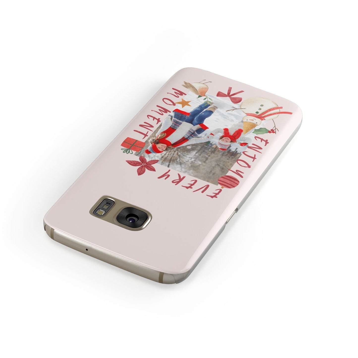 Personalised Christmas Moments Samsung Galaxy Case Front Close Up