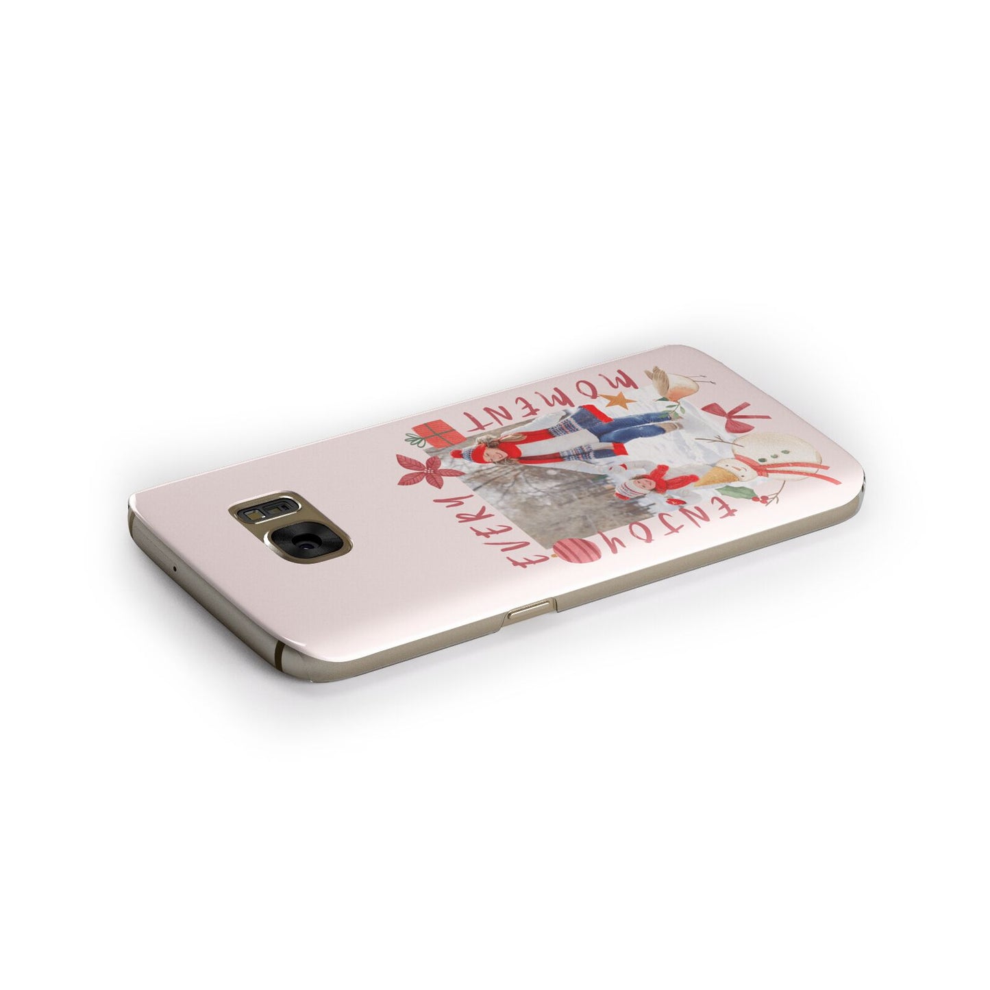 Personalised Christmas Moments Samsung Galaxy Case Side Close Up