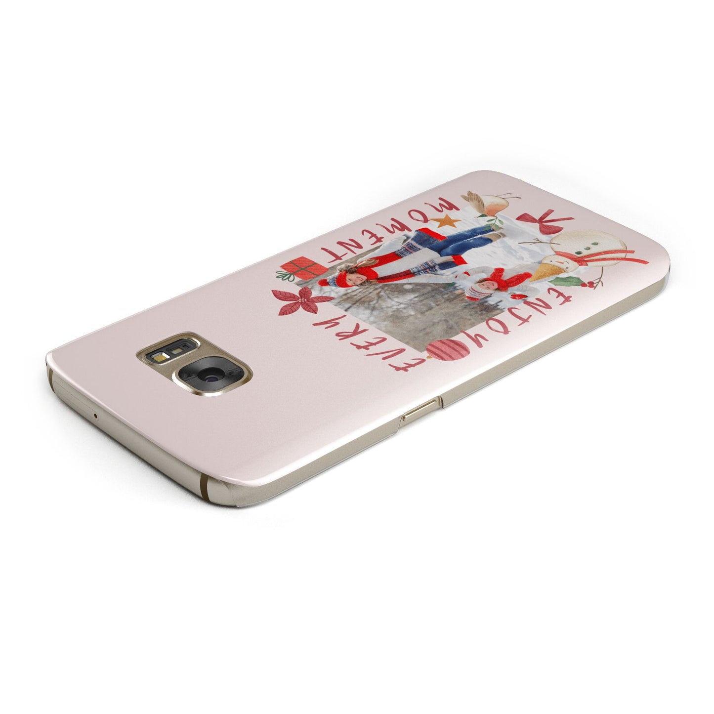 Personalised Christmas Moments Samsung Galaxy Case Top Cutout