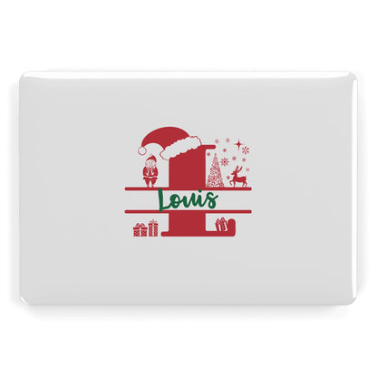 Personalised Christmas Monogram Apple MacBook Case