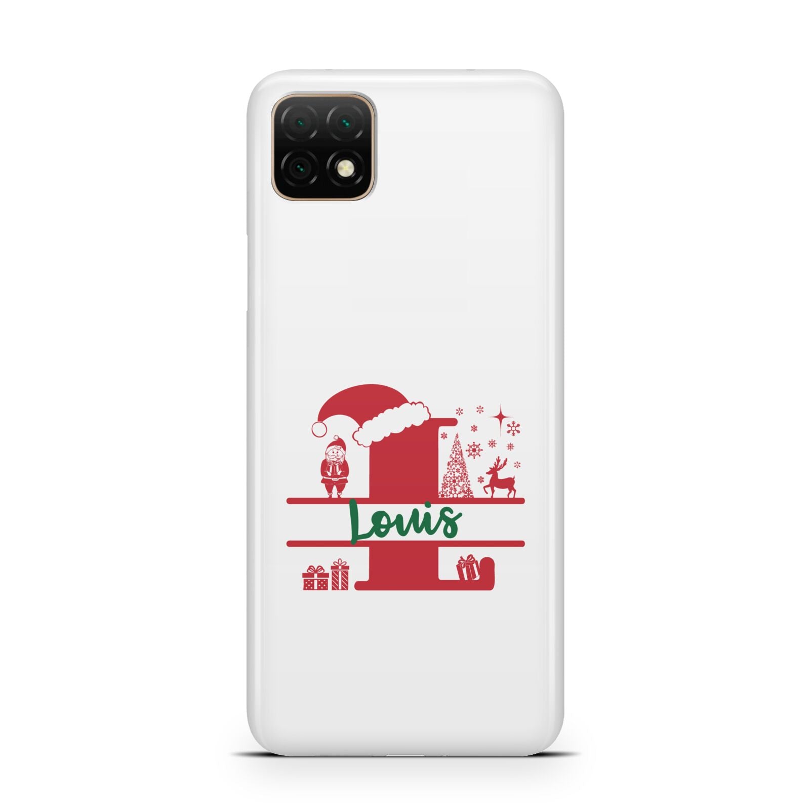 Personalised Christmas Monogram Huawei Enjoy 20 Phone Case