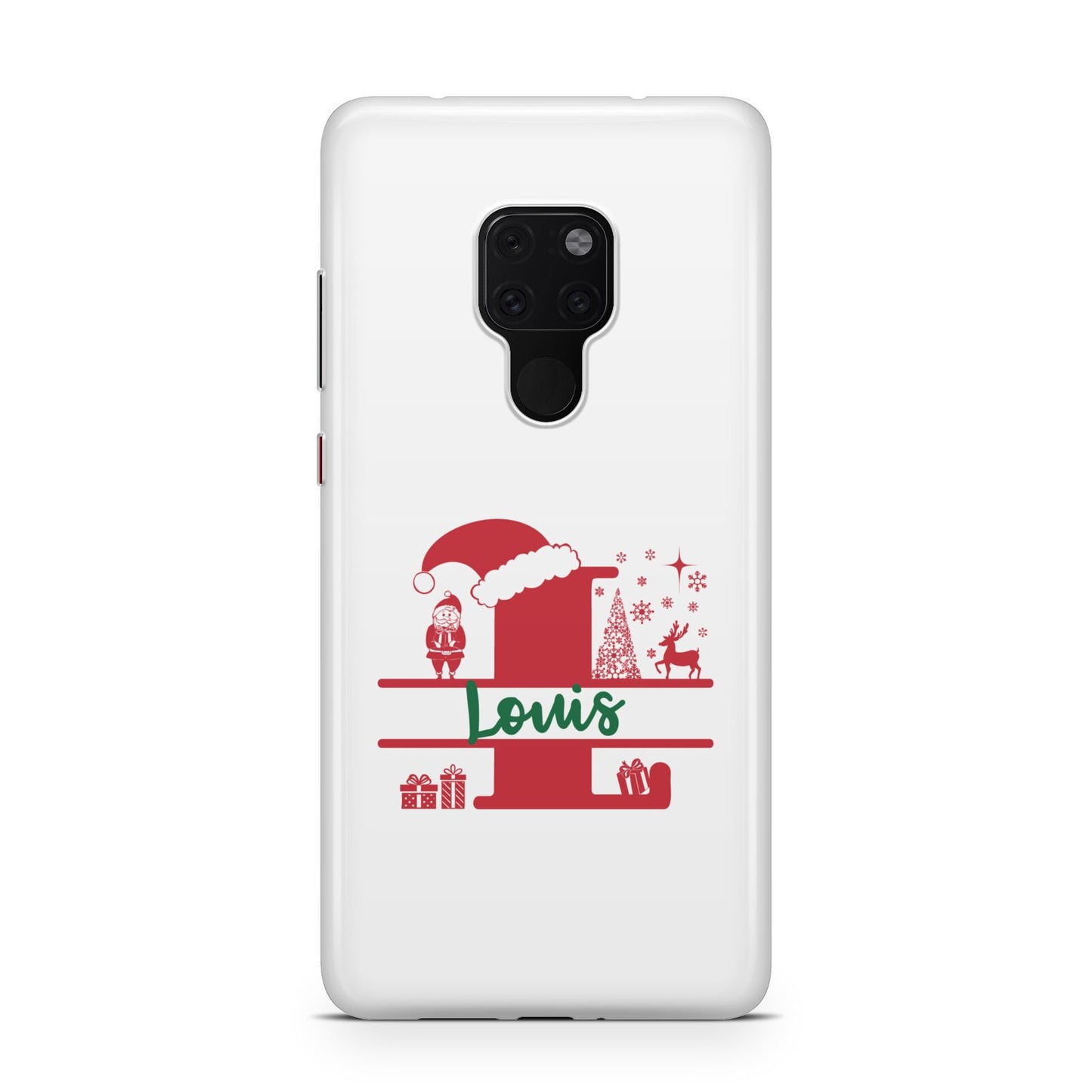 Personalised Christmas Monogram Huawei Mate 20 Phone Case