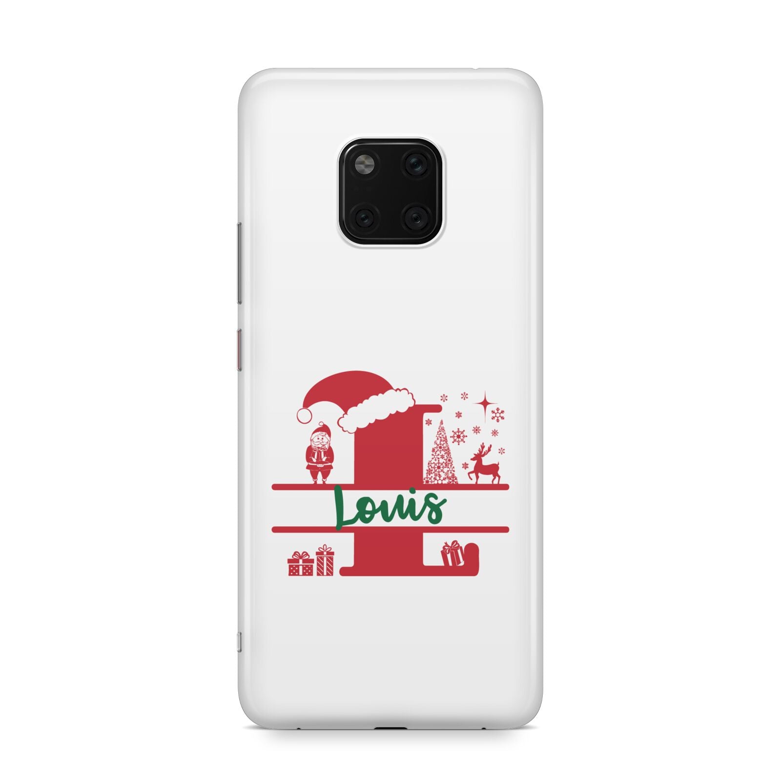 Personalised Christmas Monogram Huawei Mate 20 Pro Phone Case