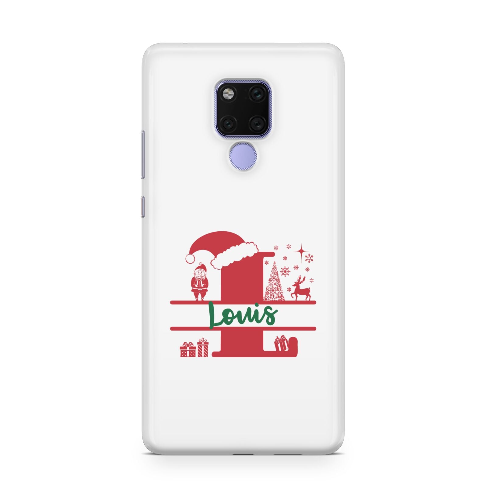 Personalised Christmas Monogram Huawei Mate 20X Phone Case