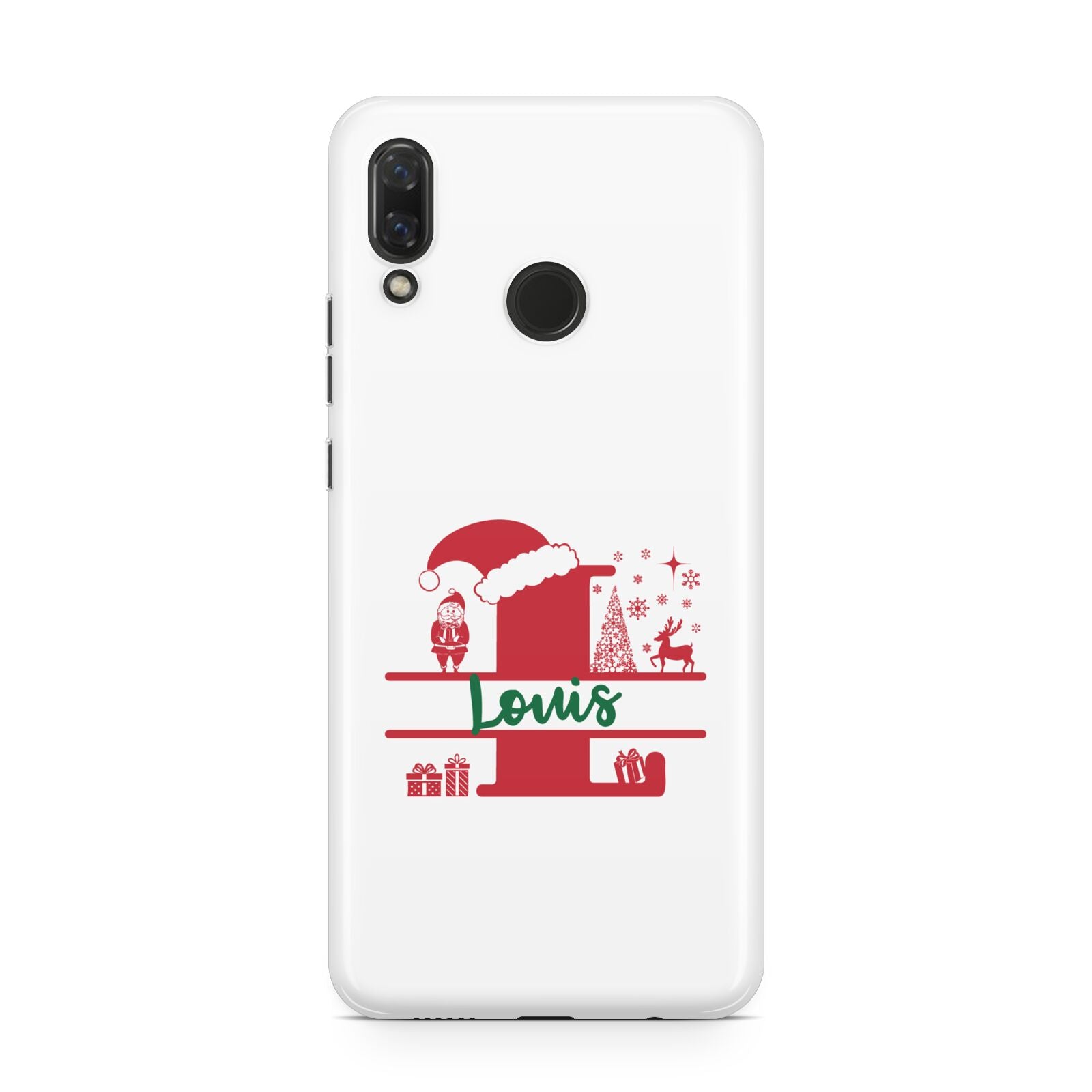 Personalised Christmas Monogram Huawei Nova 3 Phone Case