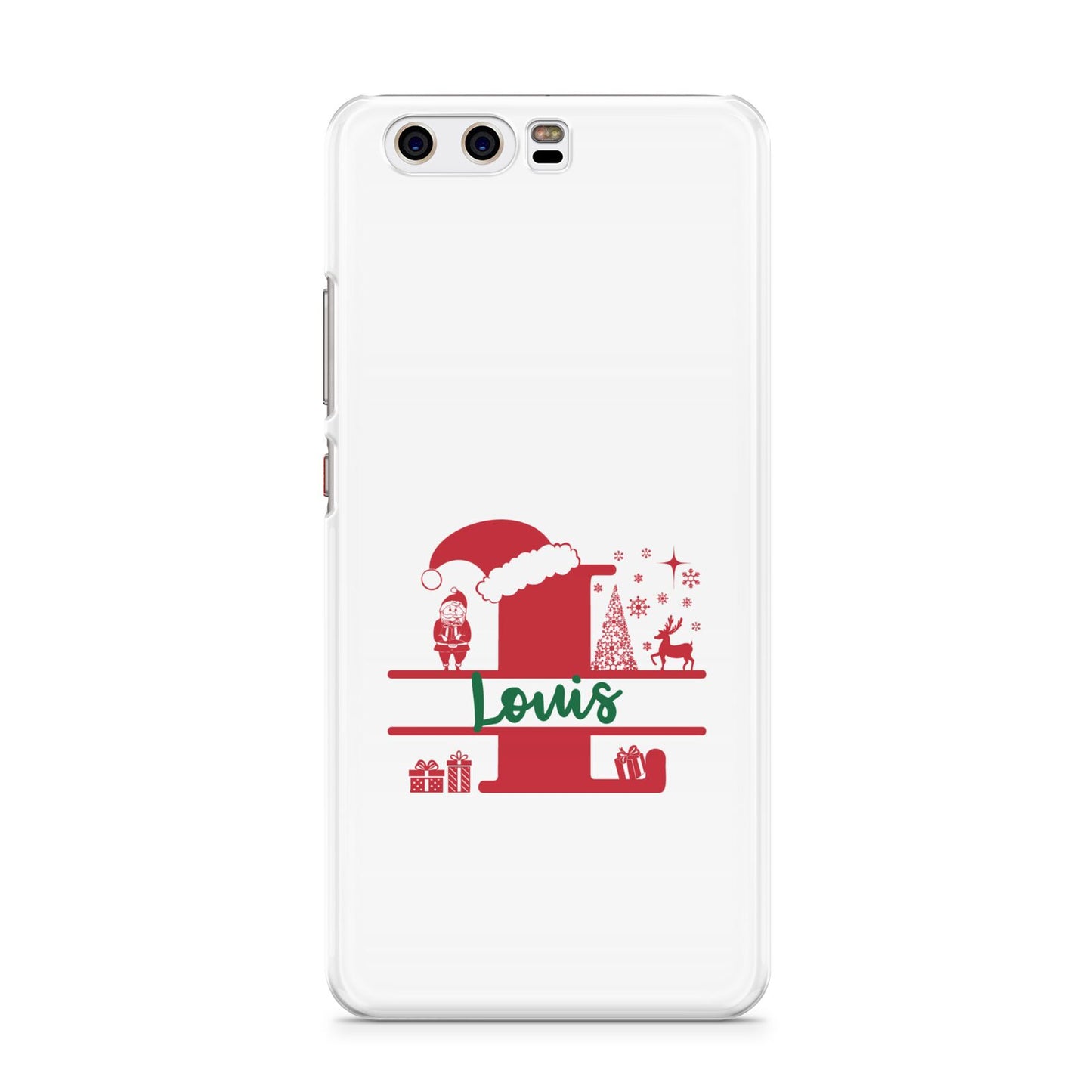 Personalised Christmas Monogram Huawei P10 Phone Case