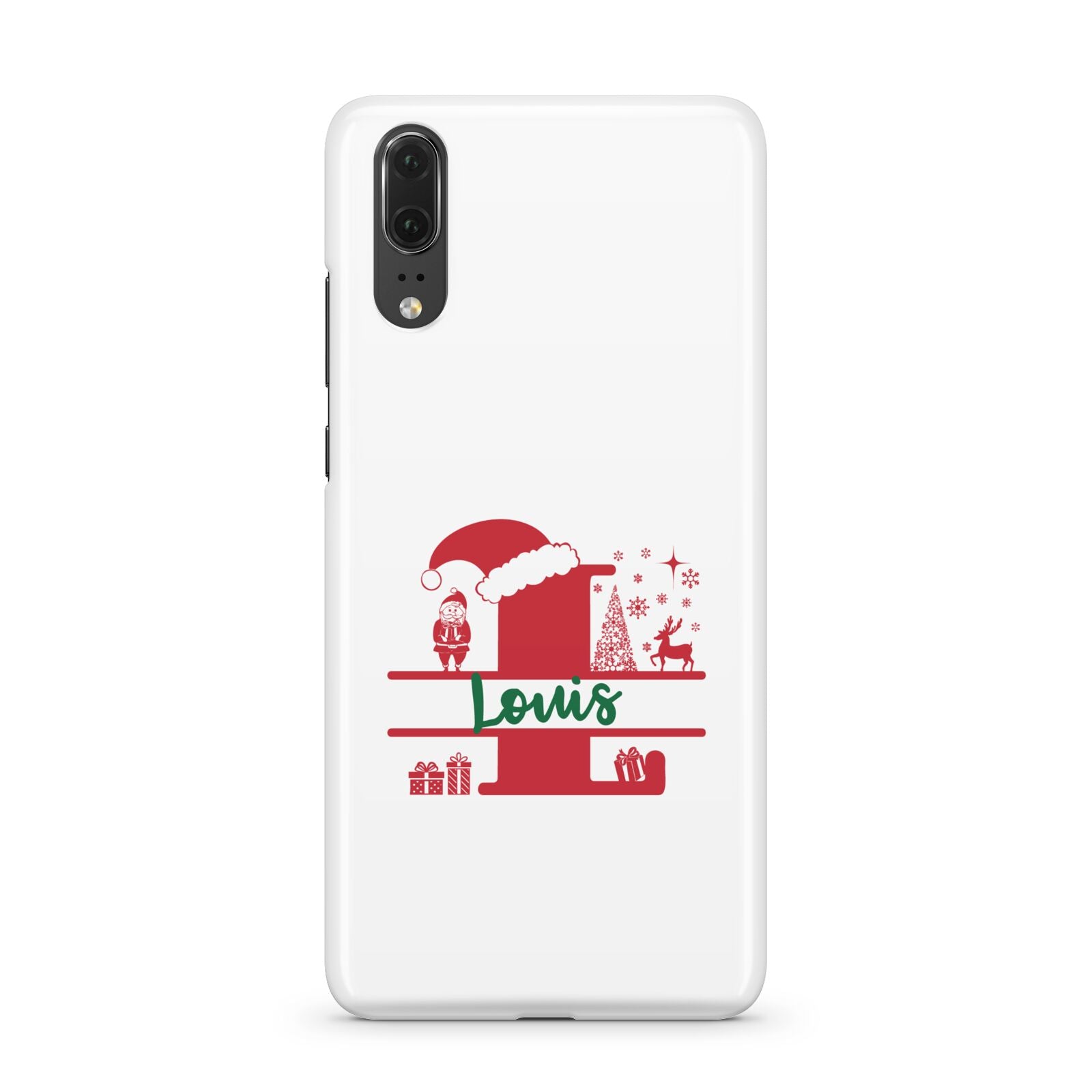 Personalised Christmas Monogram Huawei P20 Phone Case