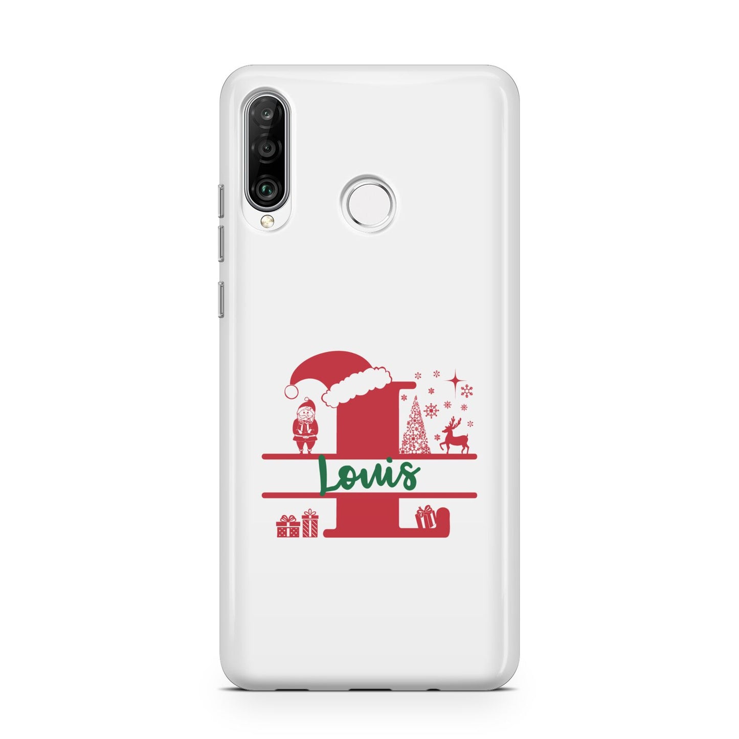 Personalised Christmas Monogram Huawei P30 Lite Phone Case