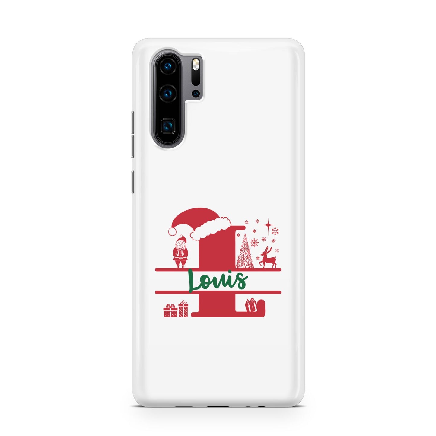 Personalised Christmas Monogram Huawei P30 Pro Phone Case