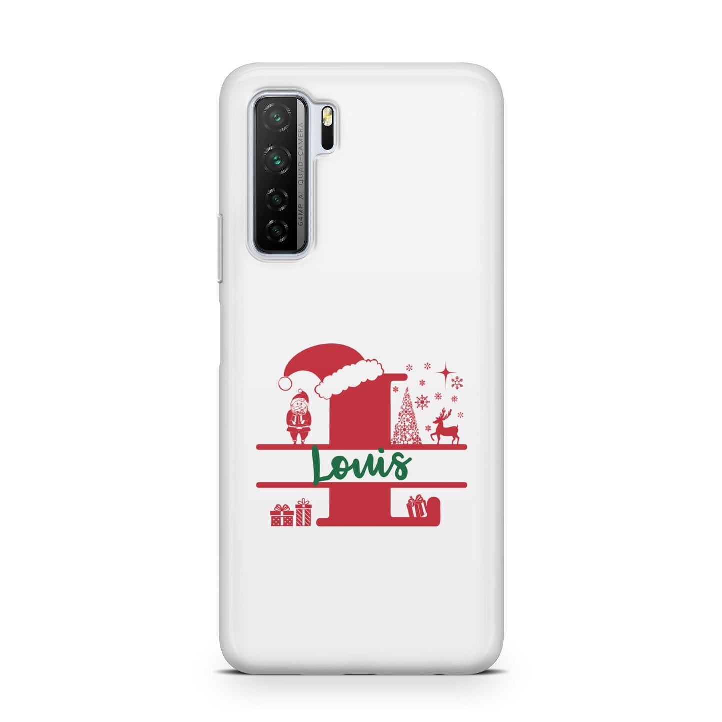 Personalised Christmas Monogram Huawei P40 Lite 5G Phone Case