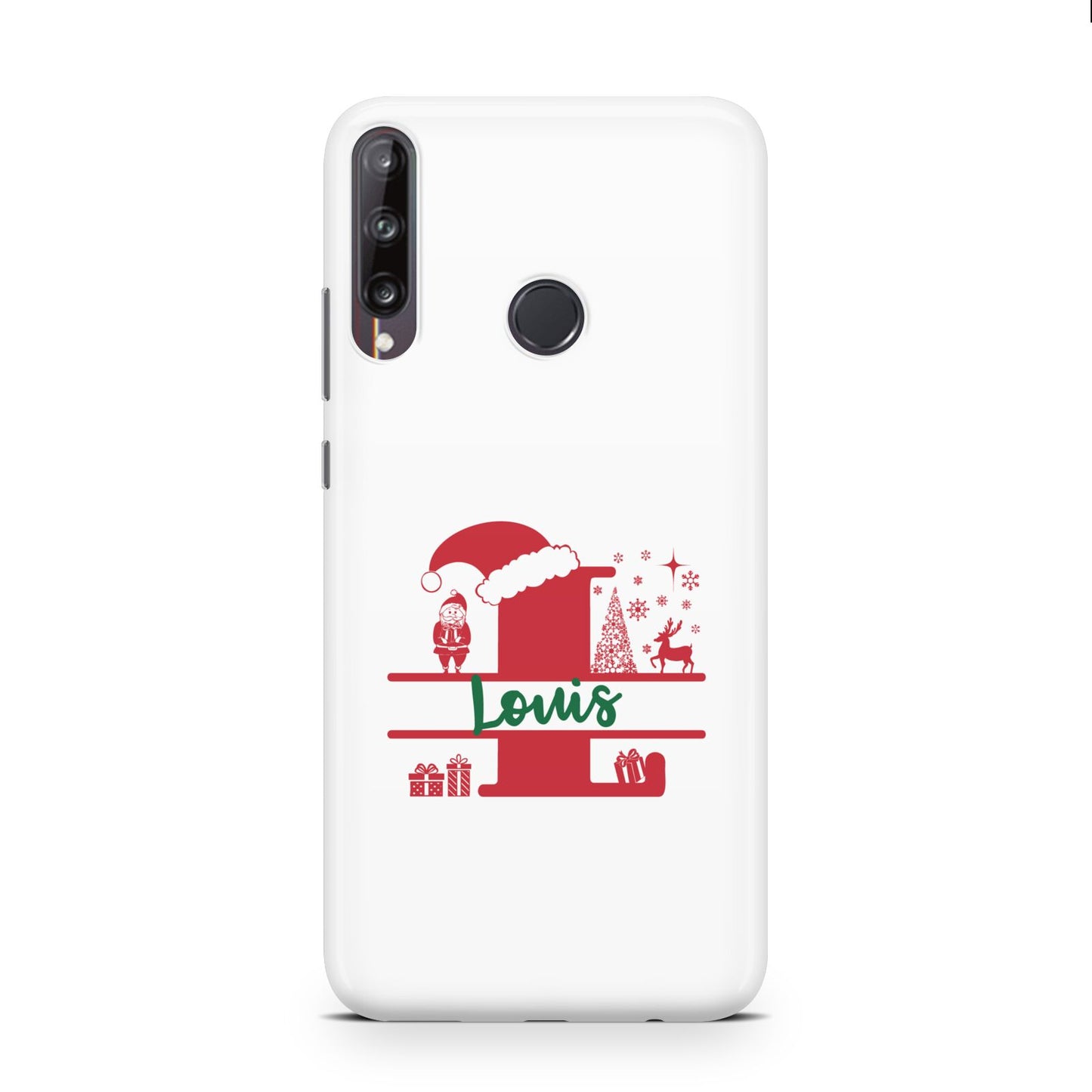 Personalised Christmas Monogram Huawei P40 Lite E Phone Case