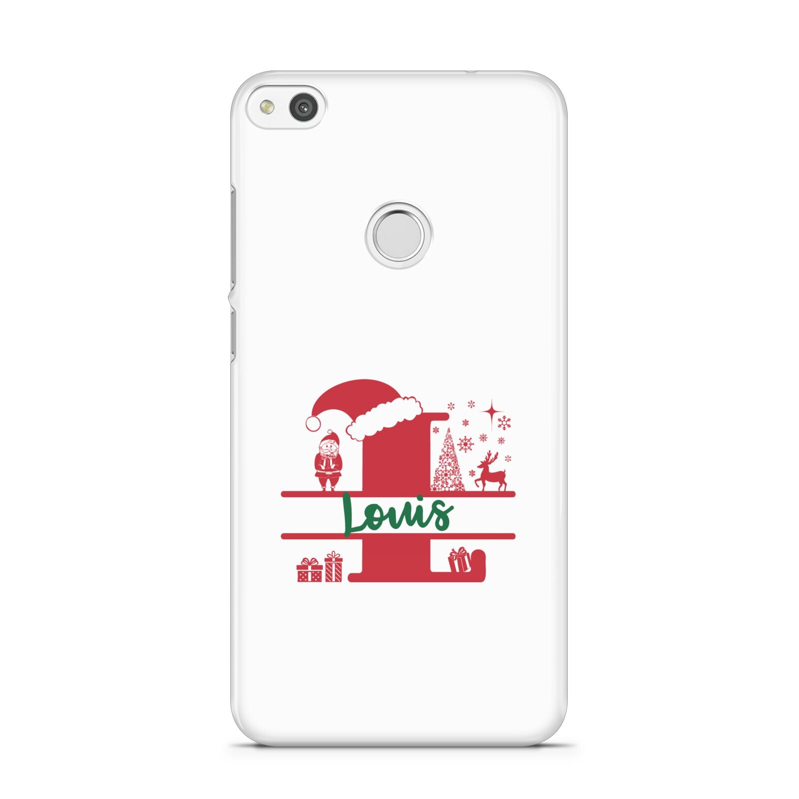 Personalised Christmas Monogram Huawei P8 Lite Case