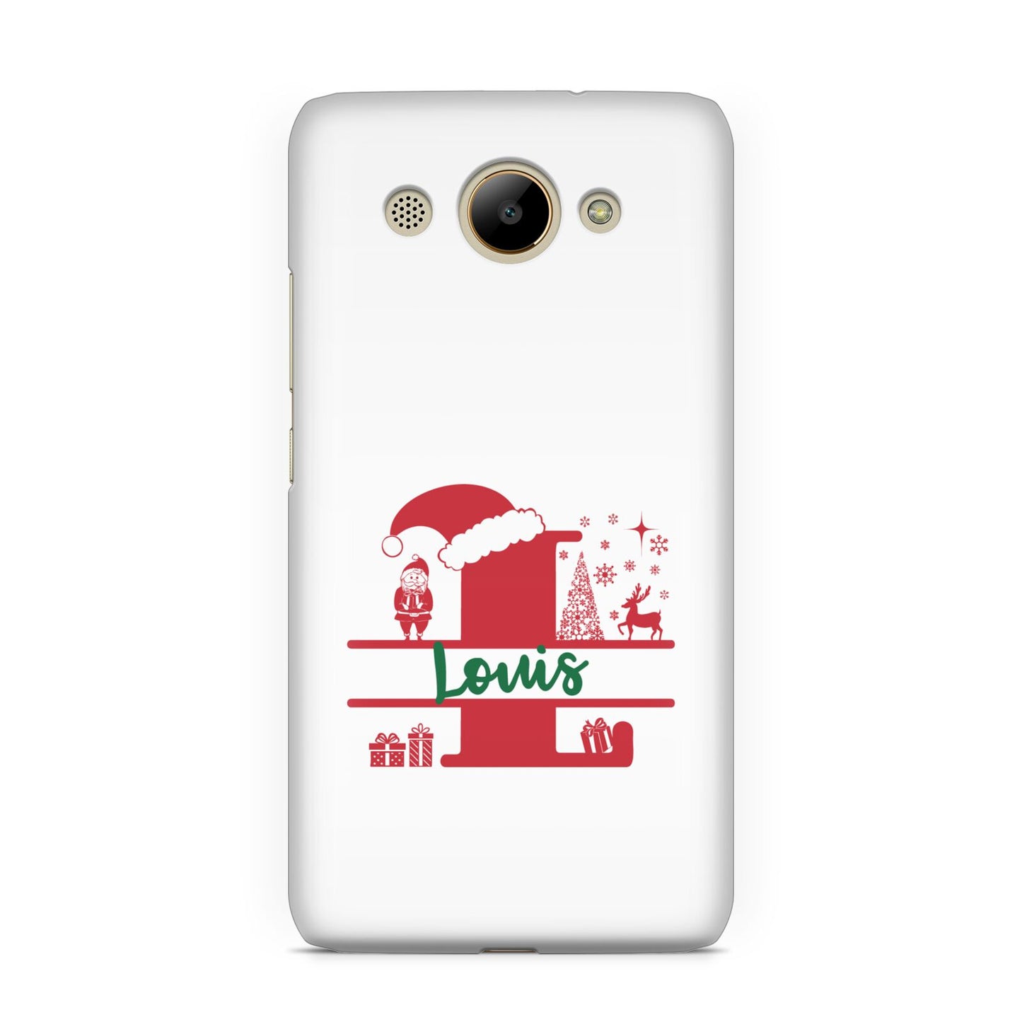 Personalised Christmas Monogram Huawei Y3 2017