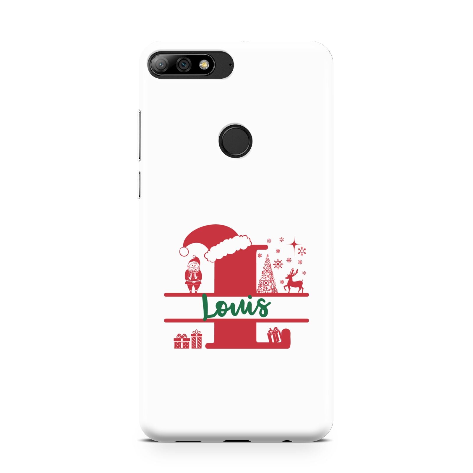 Personalised Christmas Monogram Huawei Y7 2018