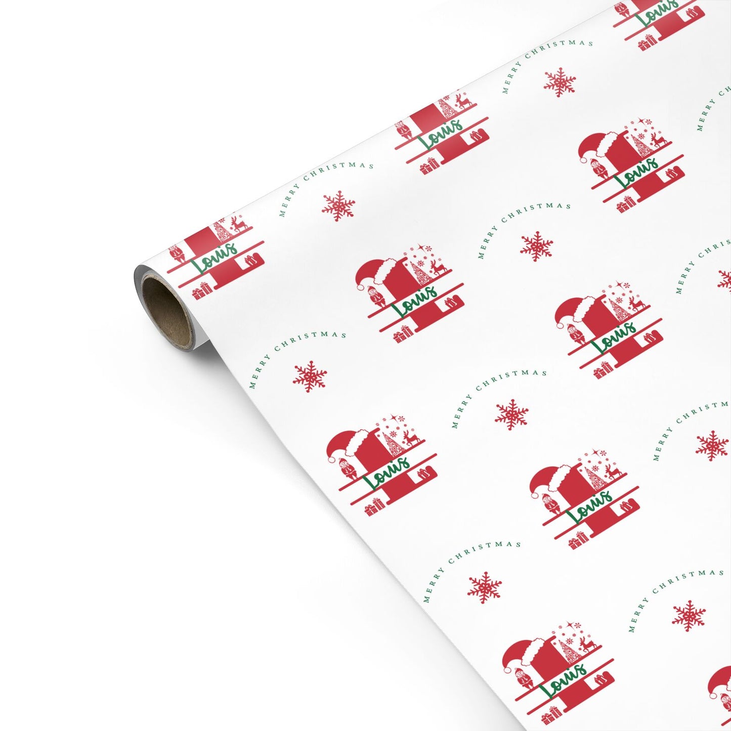 Personalised Christmas Monogram Personalised Gift Wrap