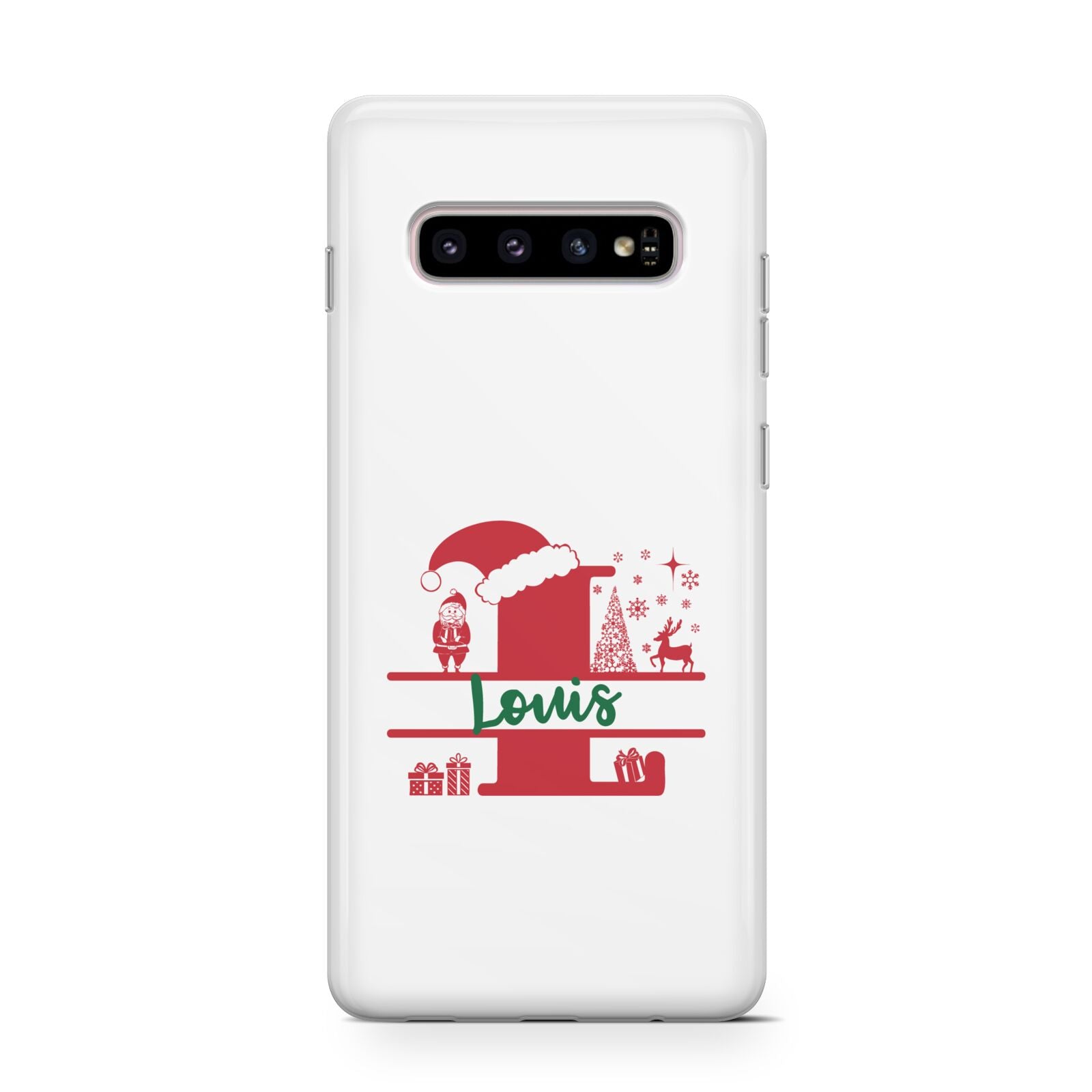 Personalised Christmas Monogram Protective Samsung Galaxy Case