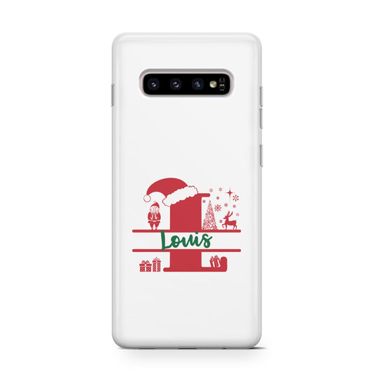 Personalised Christmas Monogram Protective Samsung Galaxy Case