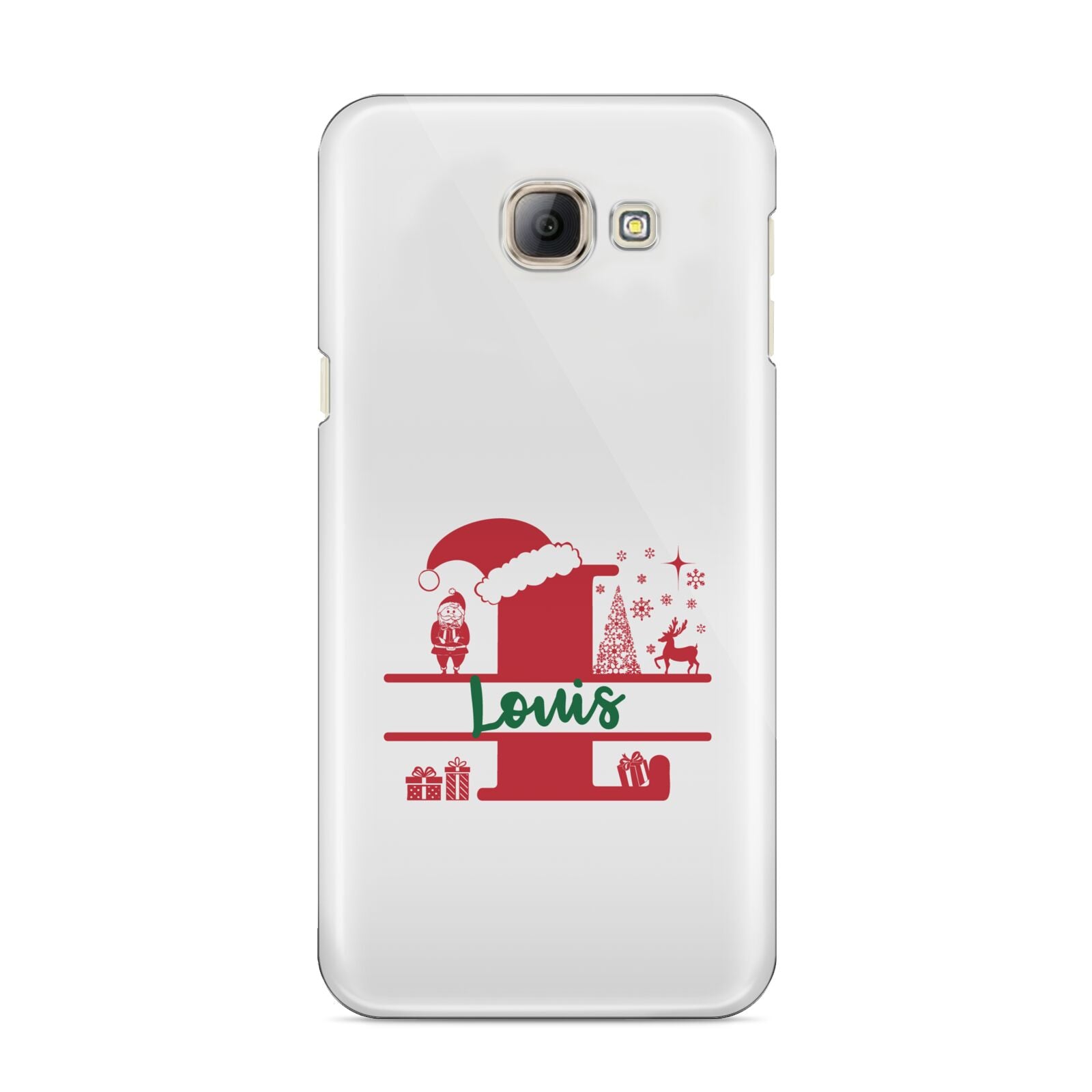 Personalised Christmas Monogram Samsung Galaxy A8 2016 Case