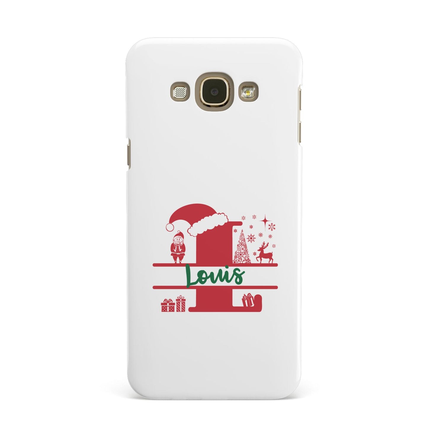 Personalised Christmas Monogram Samsung Galaxy A8 Case