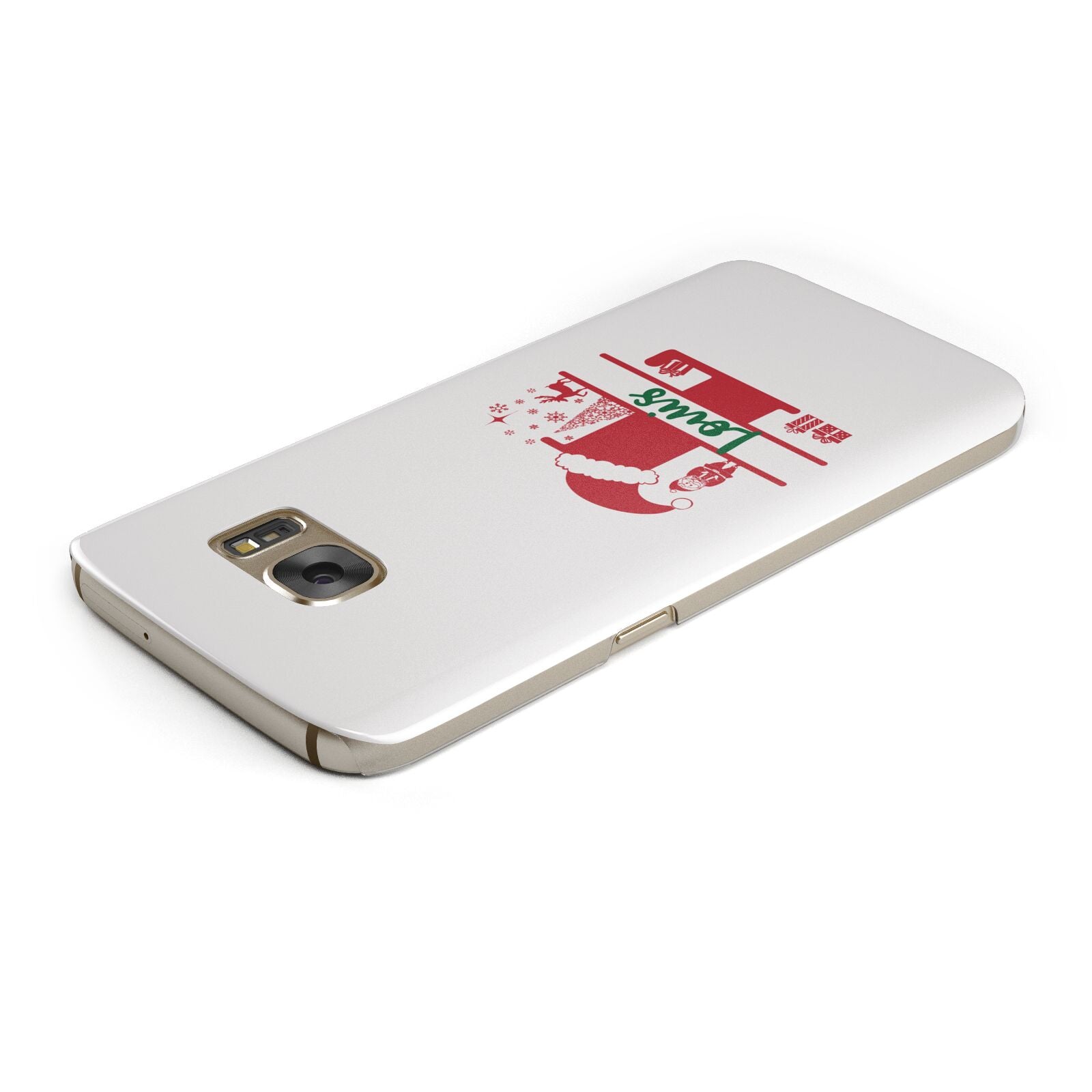 Personalised Christmas Monogram Samsung Galaxy Case Top Cutout