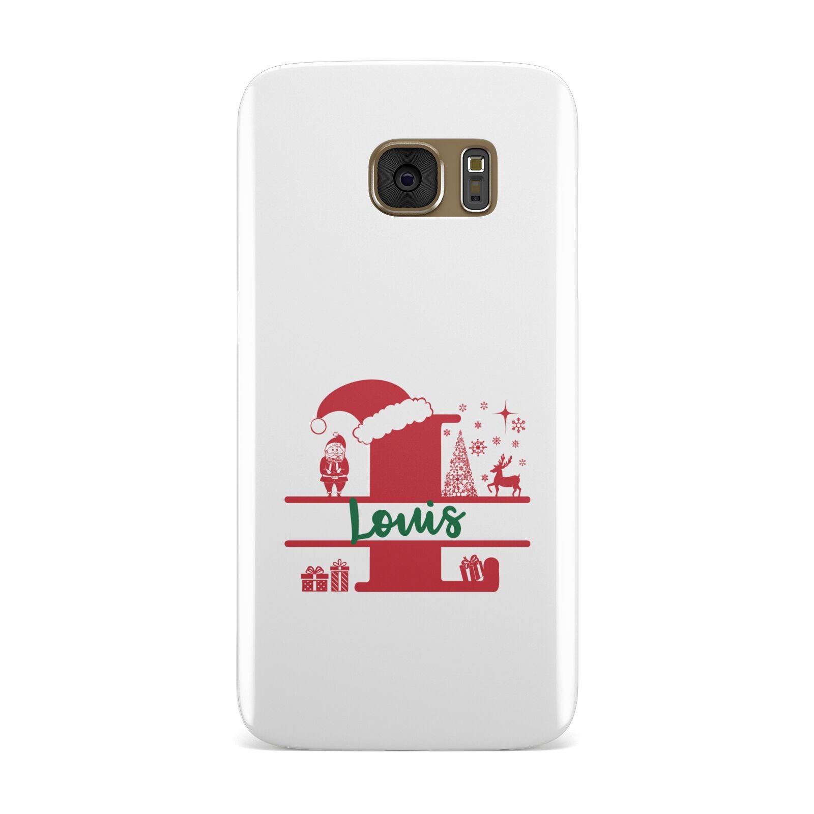 Personalised Christmas Monogram Samsung Galaxy Case