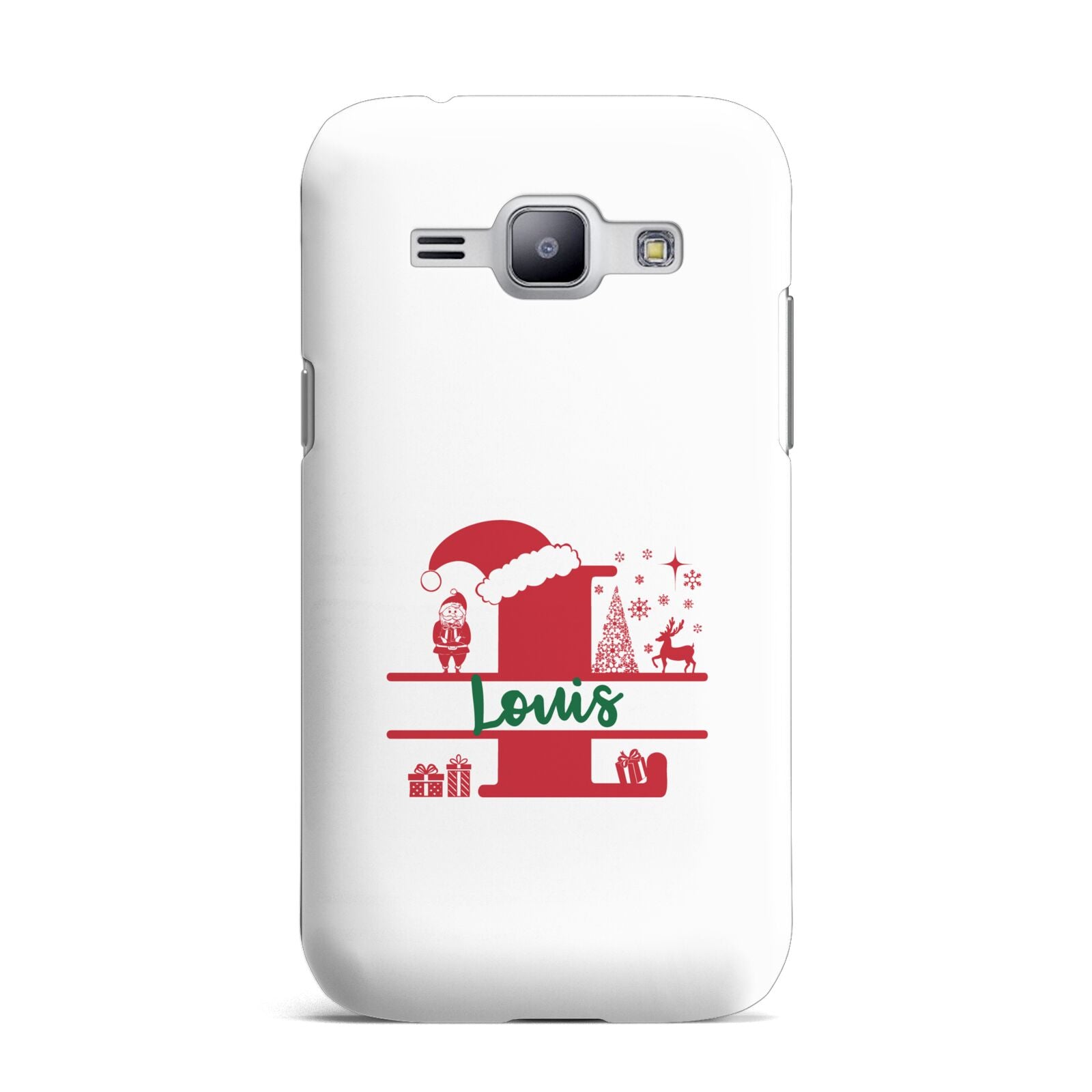 Personalised Christmas Monogram Samsung Galaxy J1 2015 Case