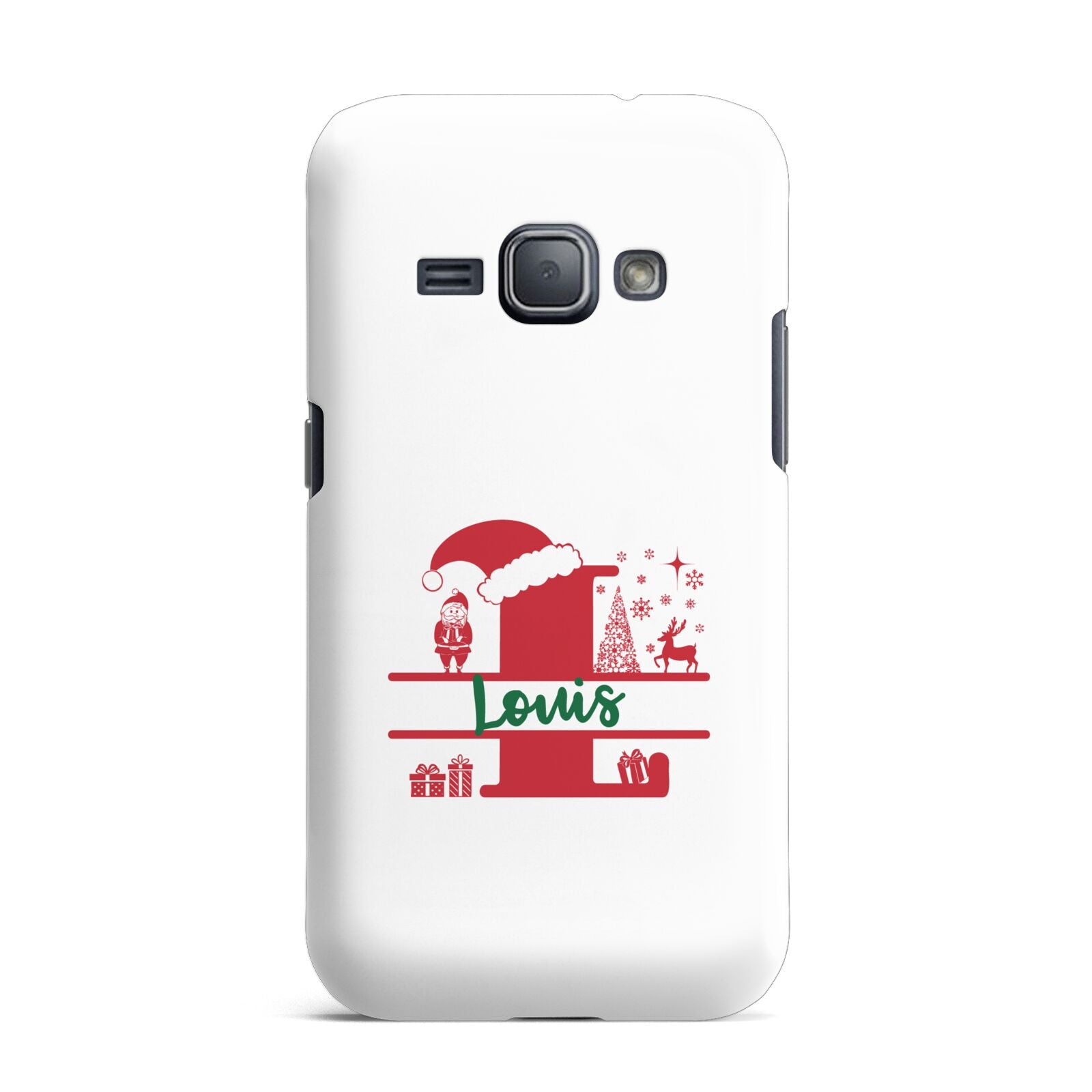 Personalised Christmas Monogram Samsung Galaxy J1 2016 Case