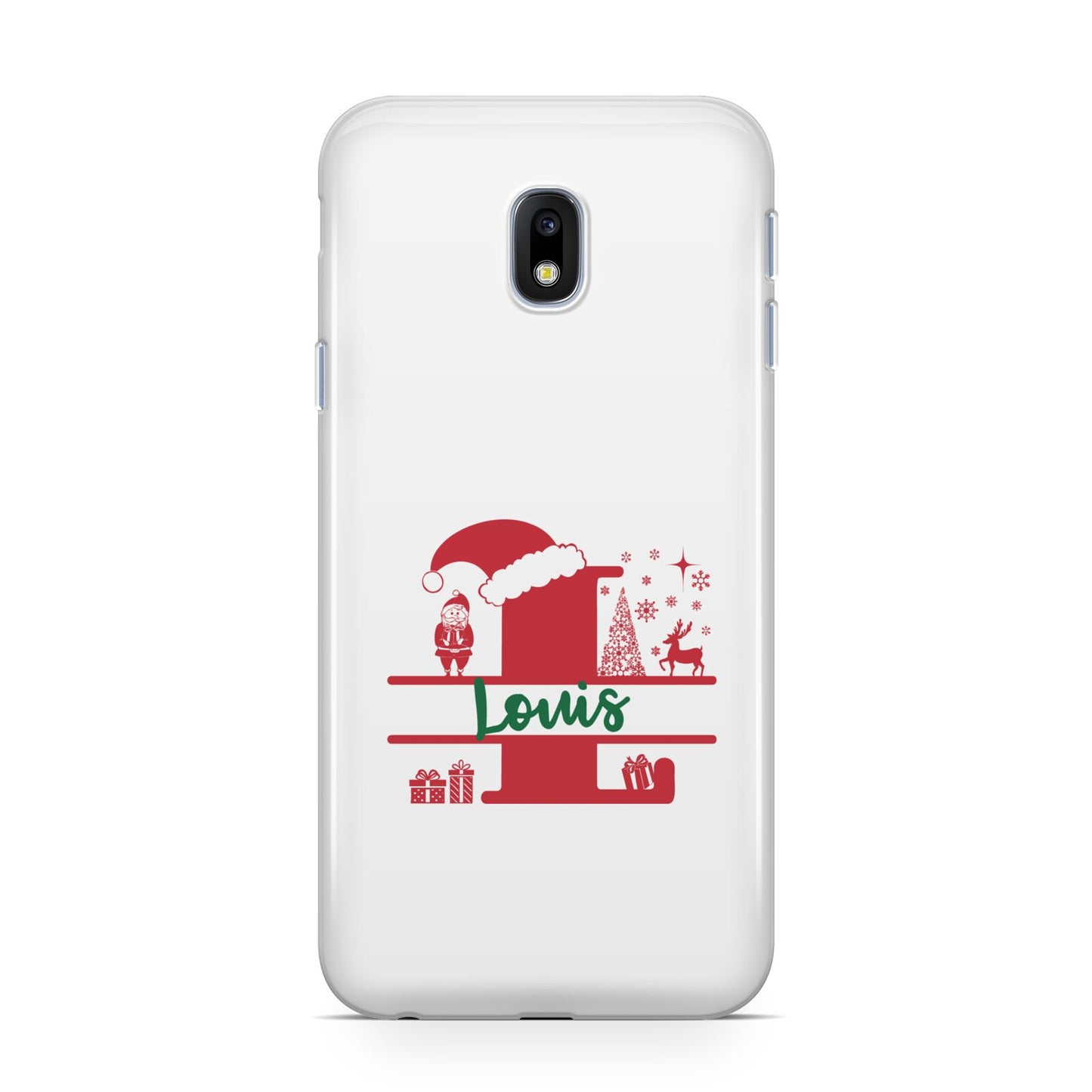 Personalised Christmas Monogram Samsung Galaxy J3 2017 Case