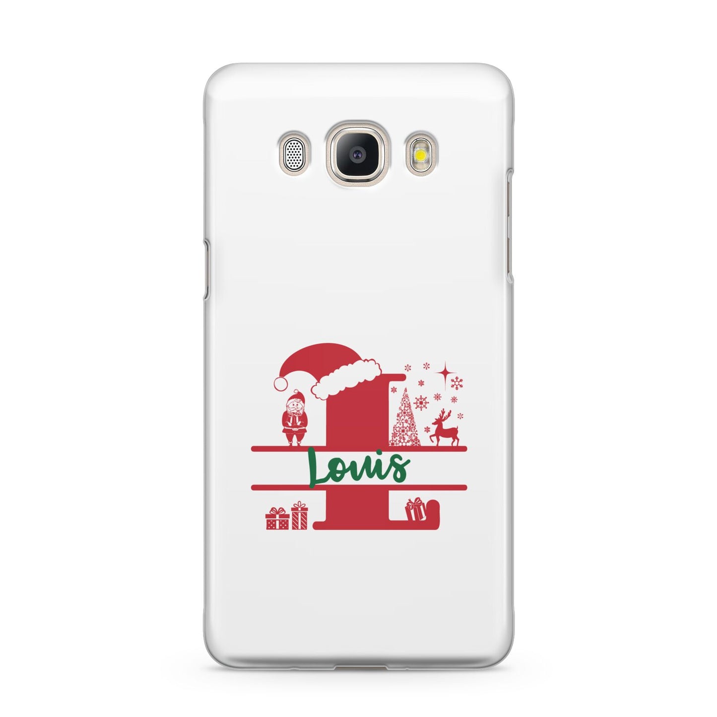 Personalised Christmas Monogram Samsung Galaxy J5 2016 Case