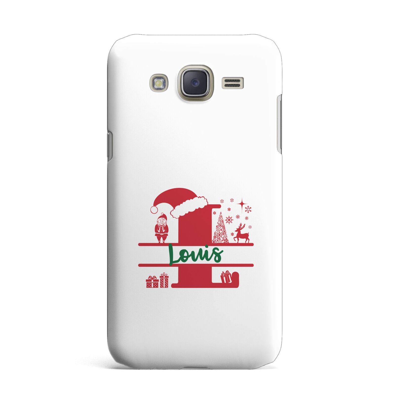 Personalised Christmas Monogram Samsung Galaxy J7 Case