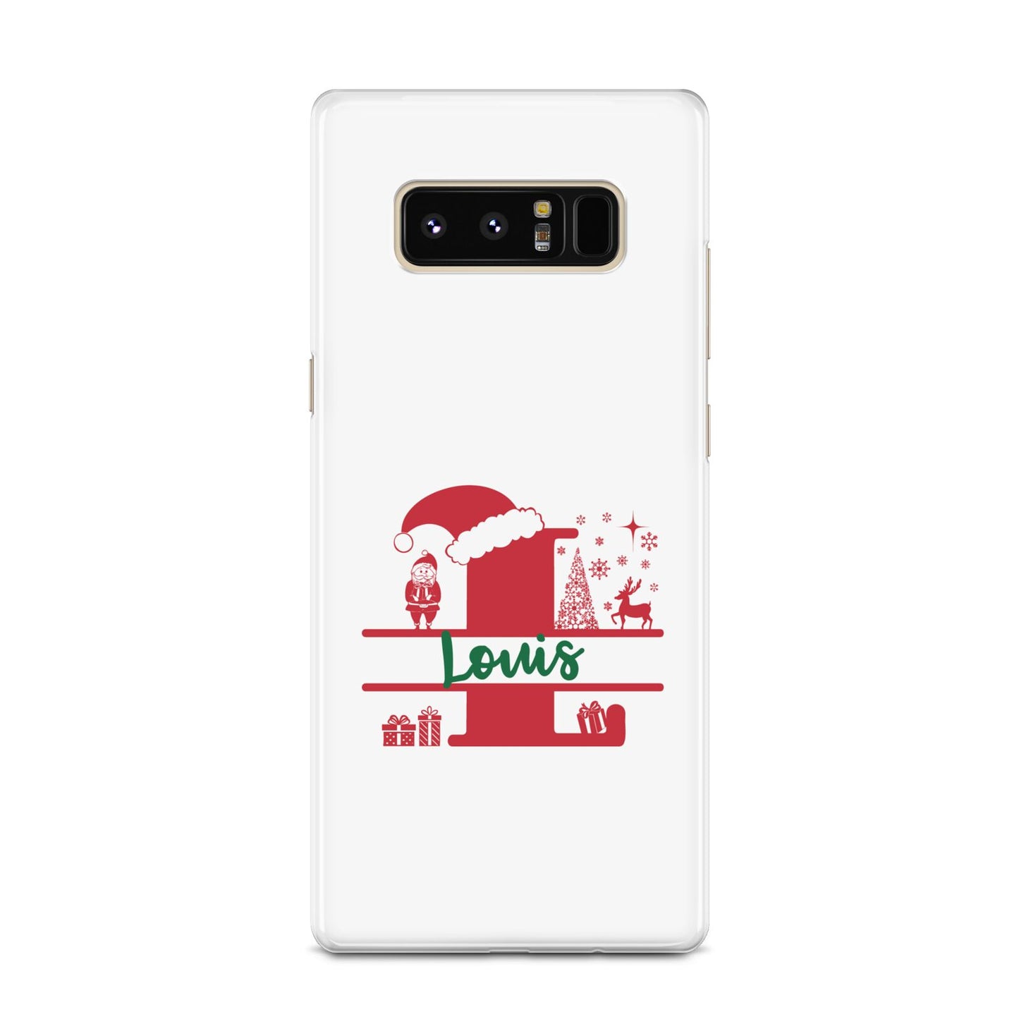 Personalised Christmas Monogram Samsung Galaxy Note 8 Case