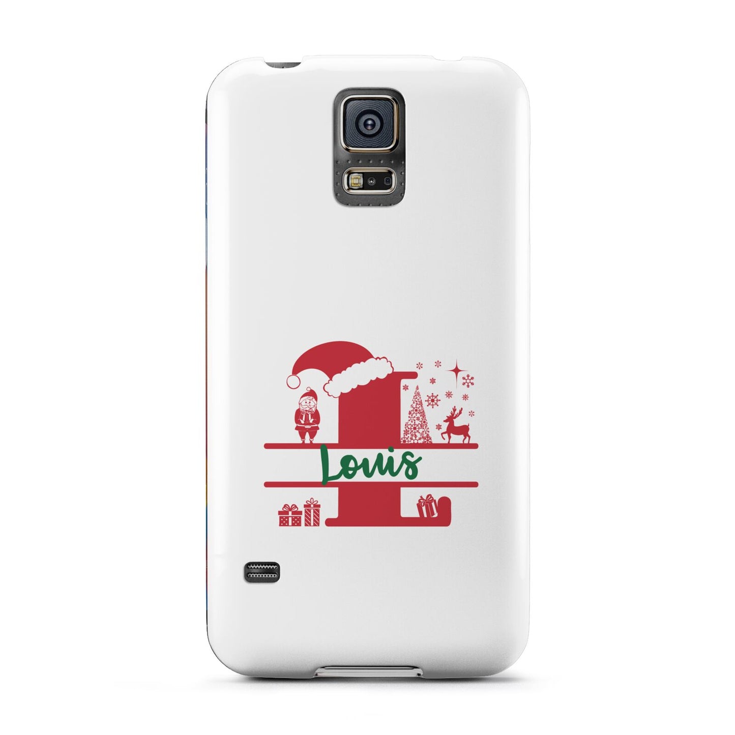 Personalised Christmas Monogram Samsung Galaxy S5 Case