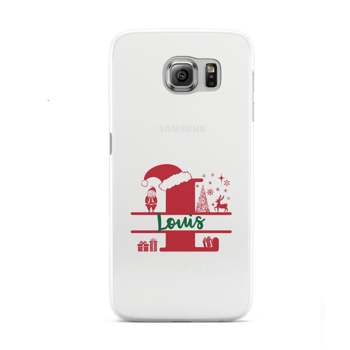 Personalised Christmas Monogram Samsung Galaxy S6 Case