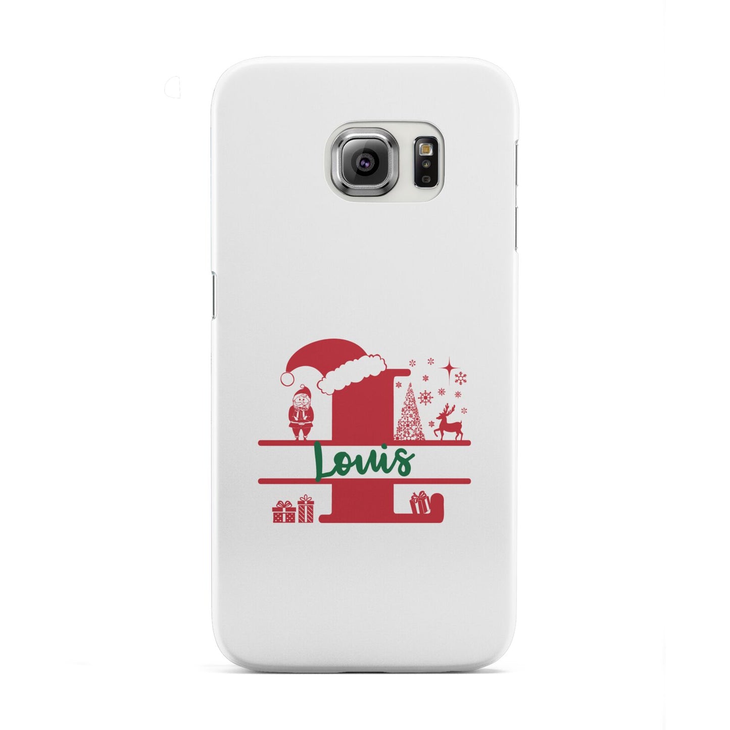 Personalised Christmas Monogram Samsung Galaxy S6 Edge Case