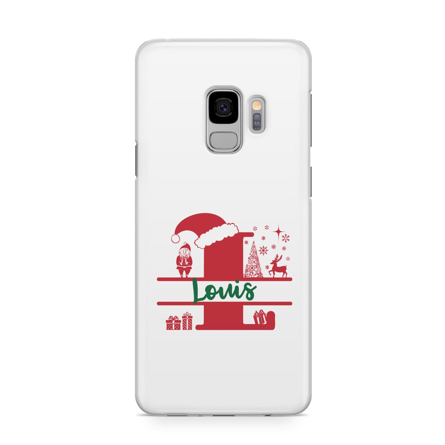 Personalised Christmas Monogram Samsung Galaxy S9 Case