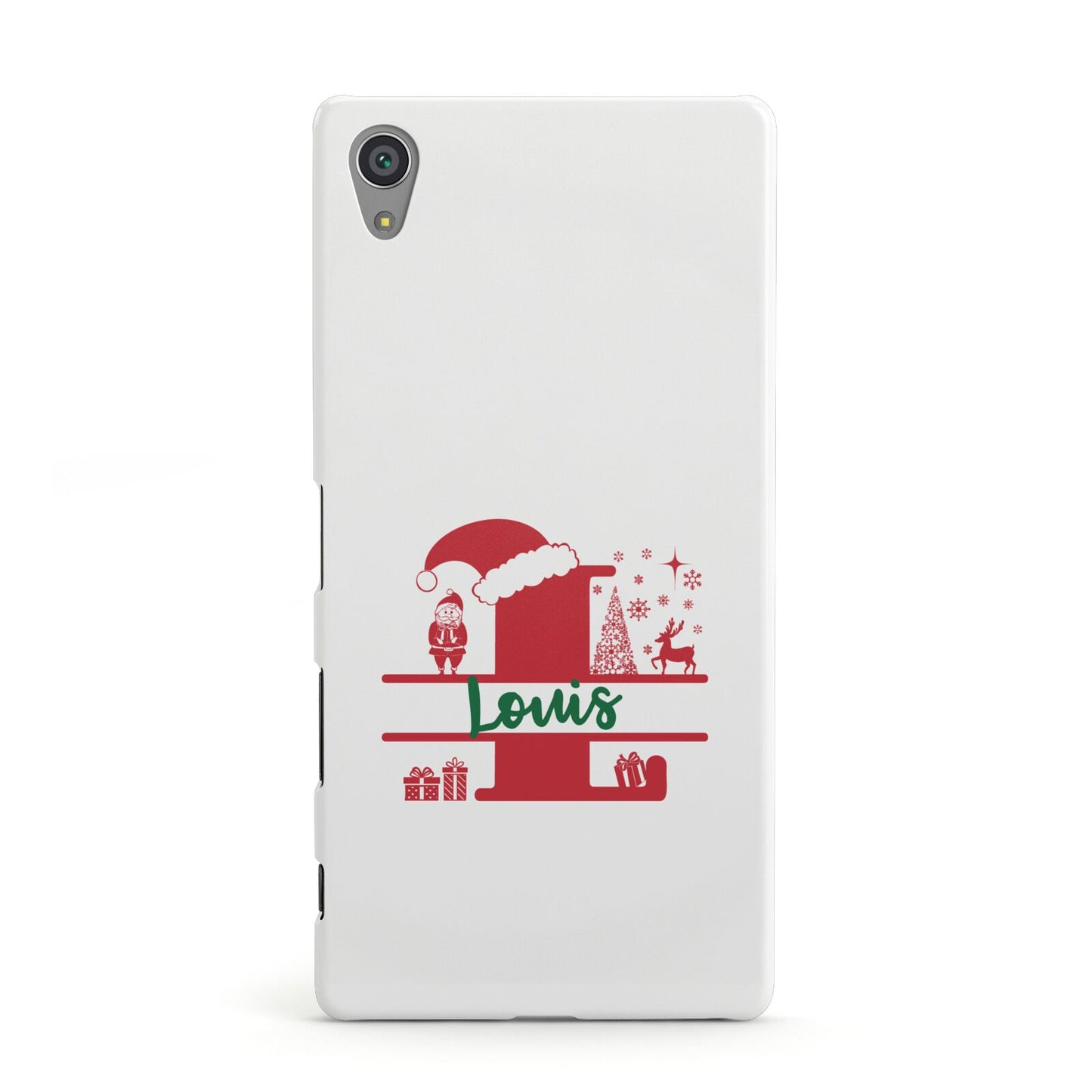 Personalised Christmas Monogram Sony Xperia Case