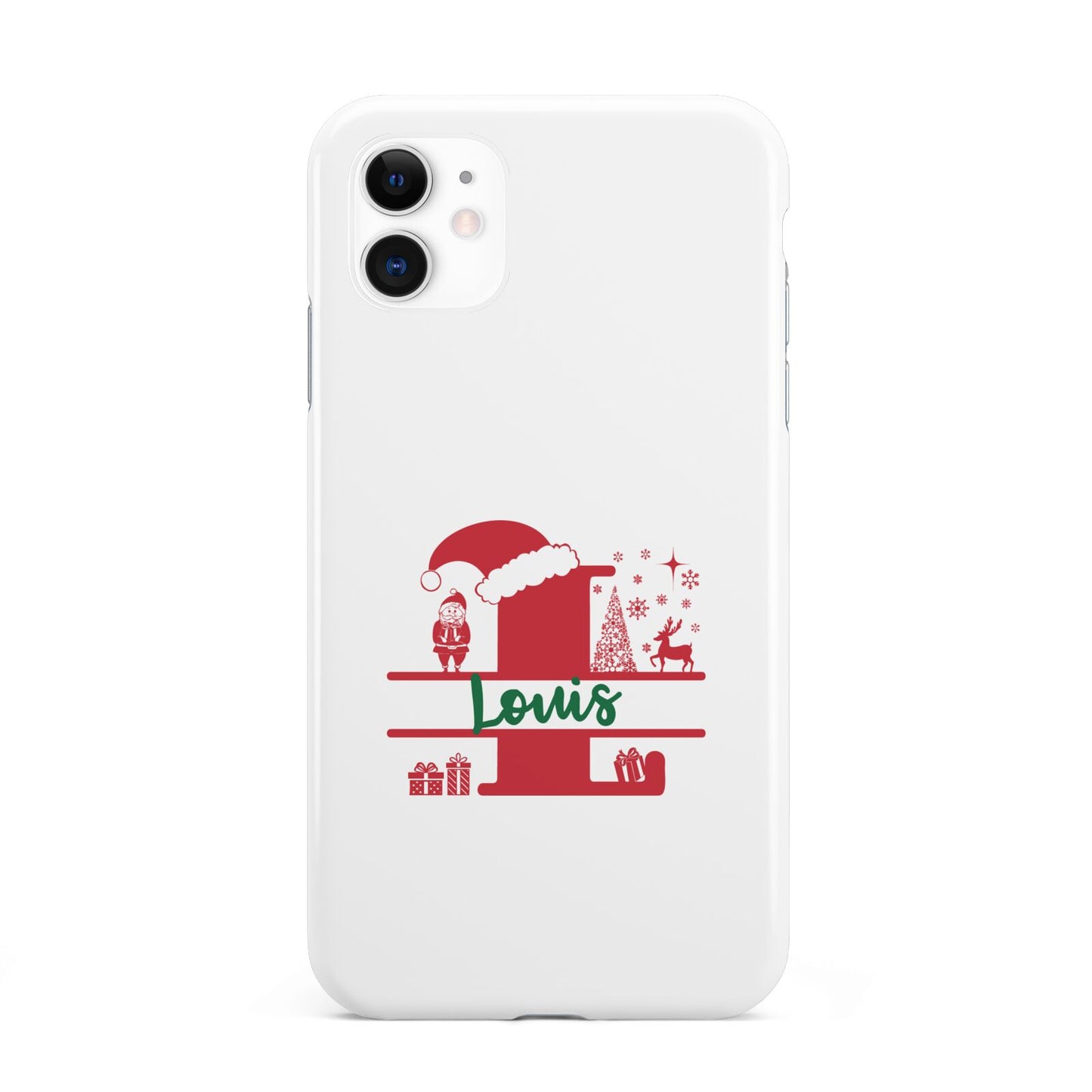 Personalised Christmas Monogram iPhone 11 3D Tough Case