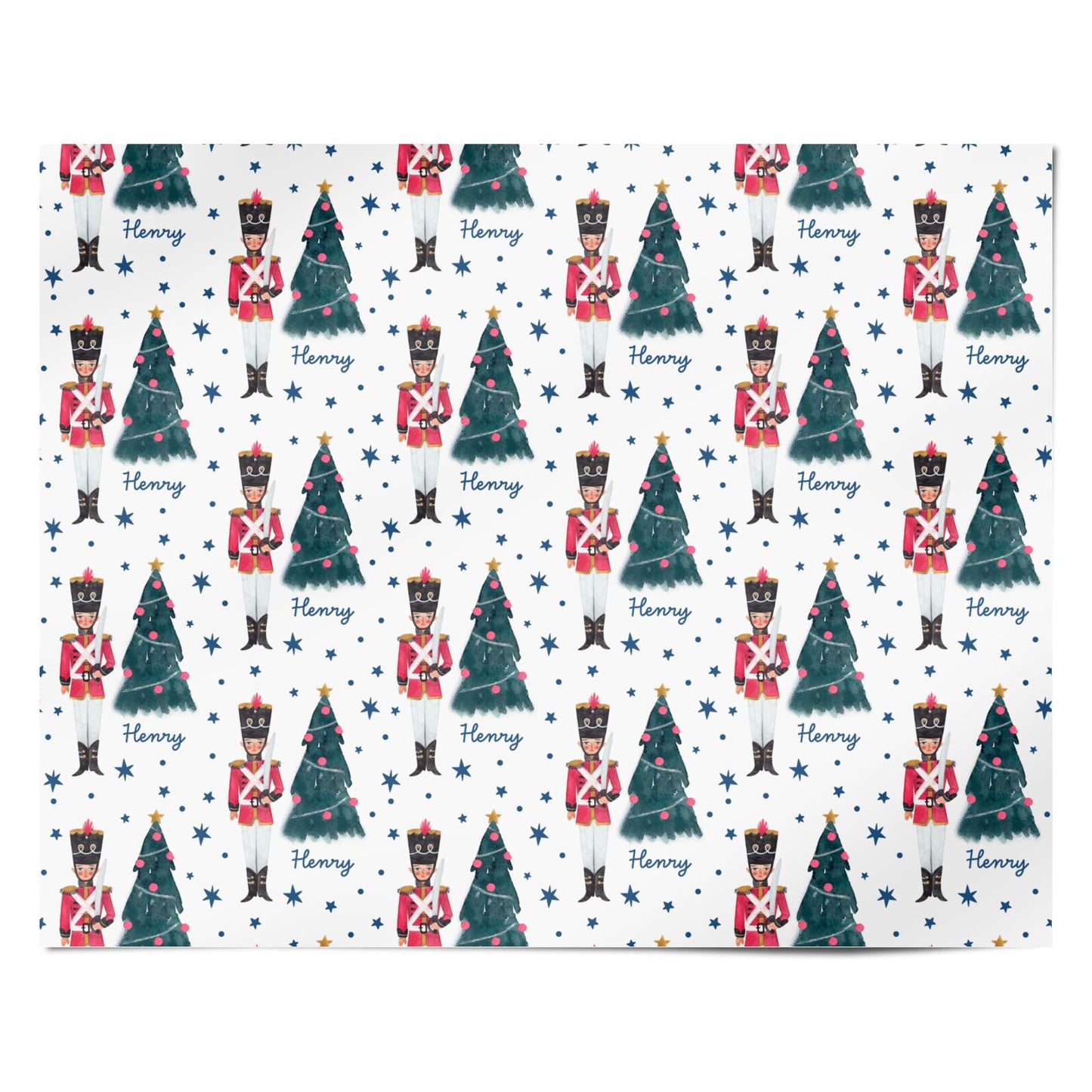 Personalised Christmas Nutcracker Personalised Wrapping Paper Alternative