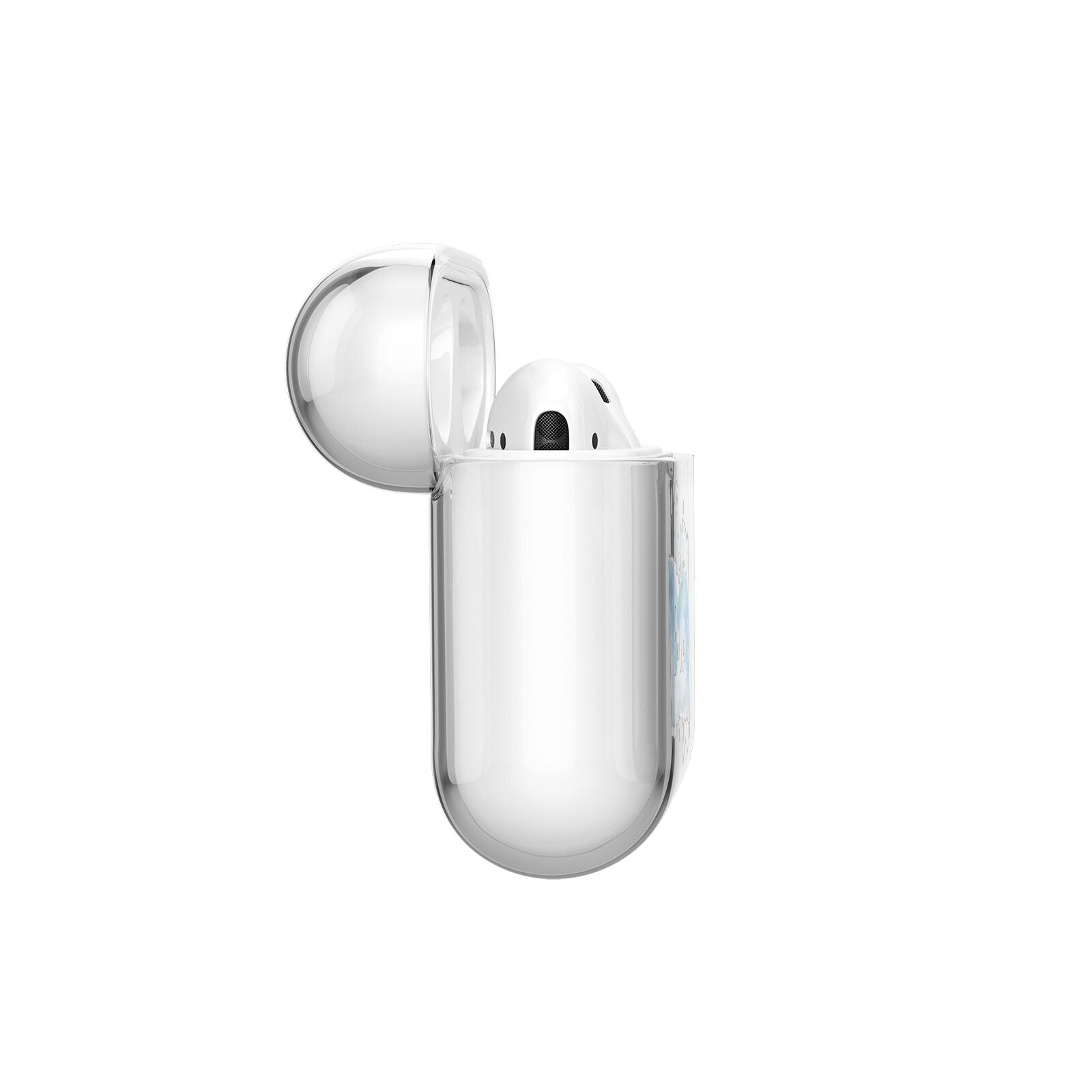 Personalised Christmas Snow fall AirPods Case Side Angle