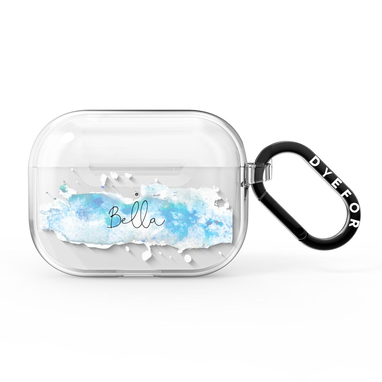 Personalised Christmas Snow fall AirPods Pro Clear Case