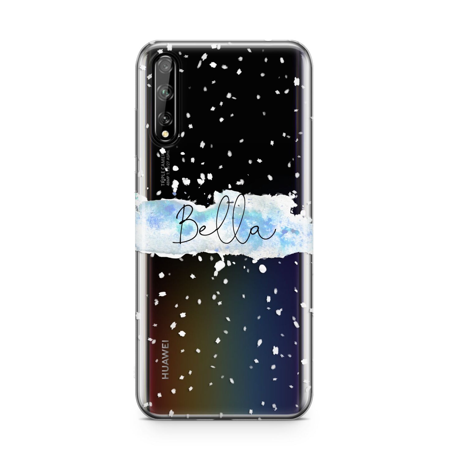 Personalised Christmas Snow fall Huawei Enjoy 10s Phone Case