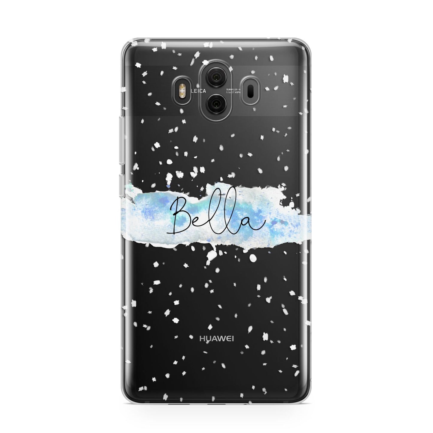 Personalised Christmas Snow fall Huawei Mate 10 Protective Phone Case