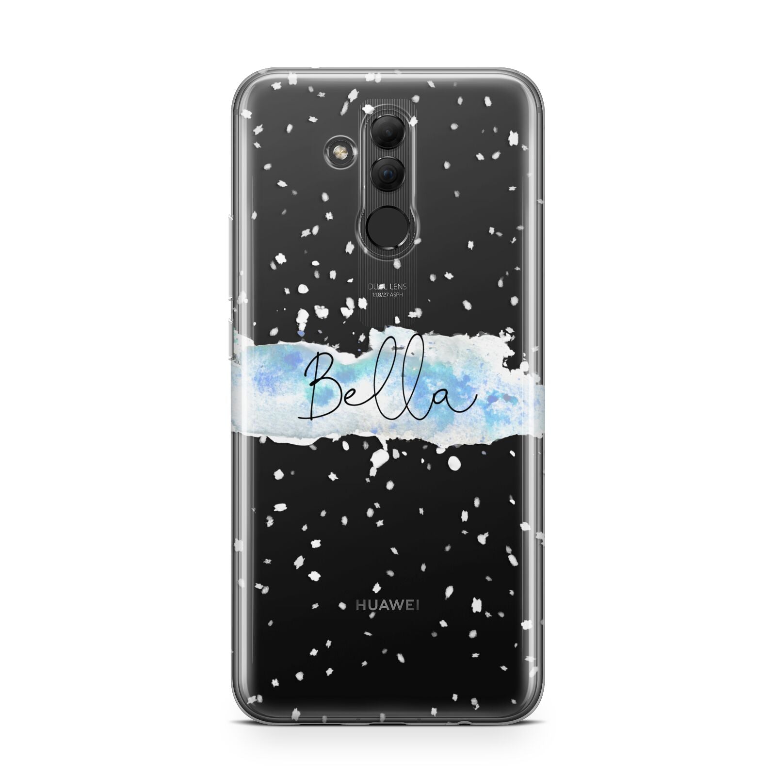 Personalised Christmas Snow fall Huawei Mate 20 Lite