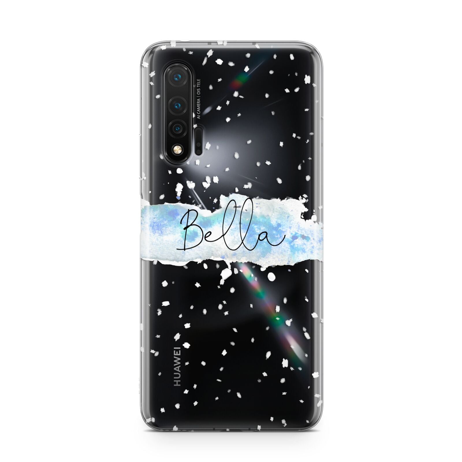 Personalised Christmas Snow fall Huawei Nova 6 Phone Case